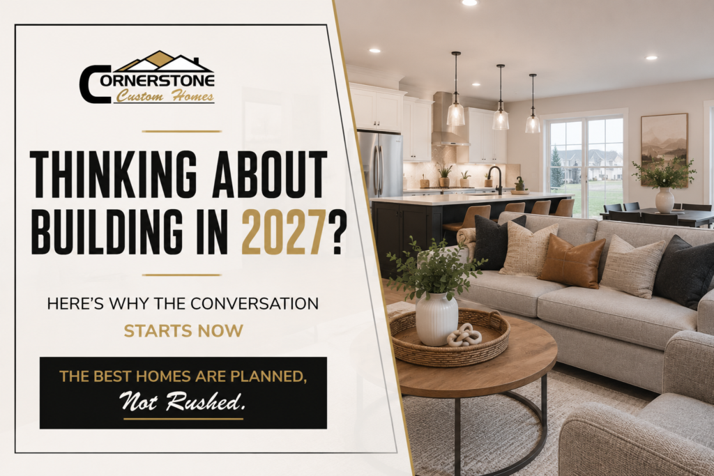 Building in 2027 with Cornerstone Custom Homes